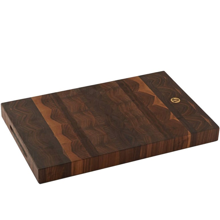 Large "Wesley" American Black Walnut EndGrain Butcher Block, Cutting Board at 1stDibs