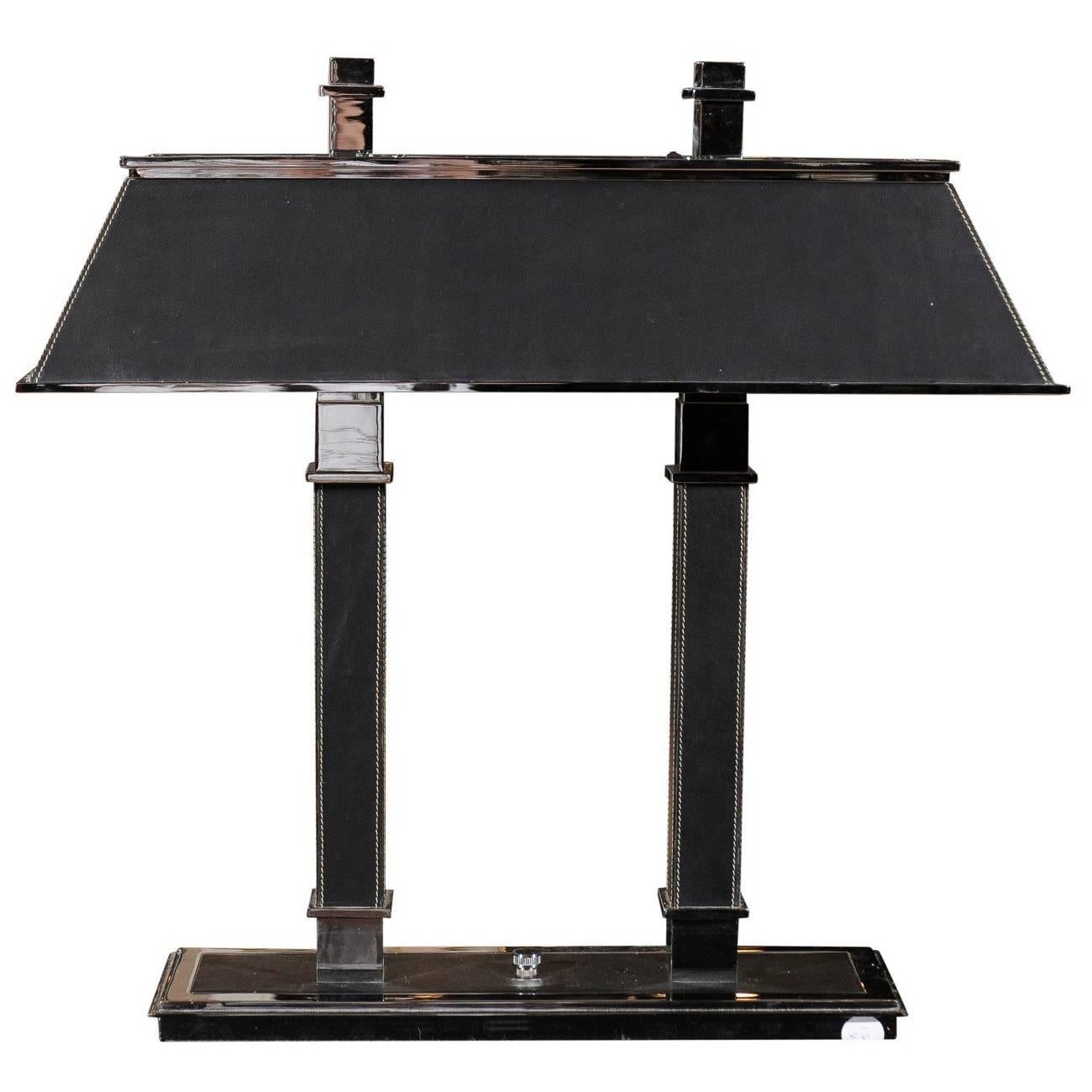 Vintage Bankers Style Table Lamp