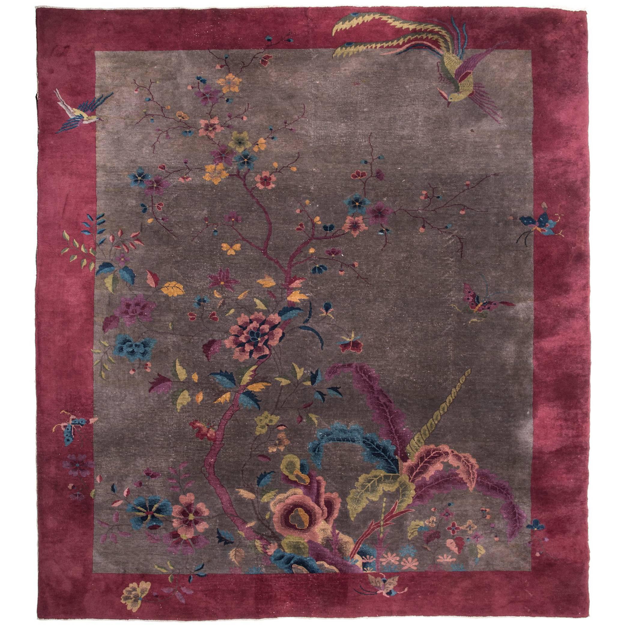 Chinese Handwoven Deco Carpet