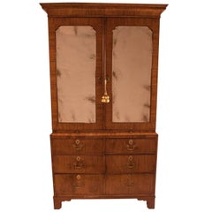 Antique George II Period Walnut Linen Press
