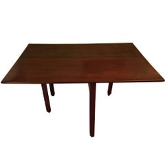 American Mahogany Drop Leaf Table, 19th Century