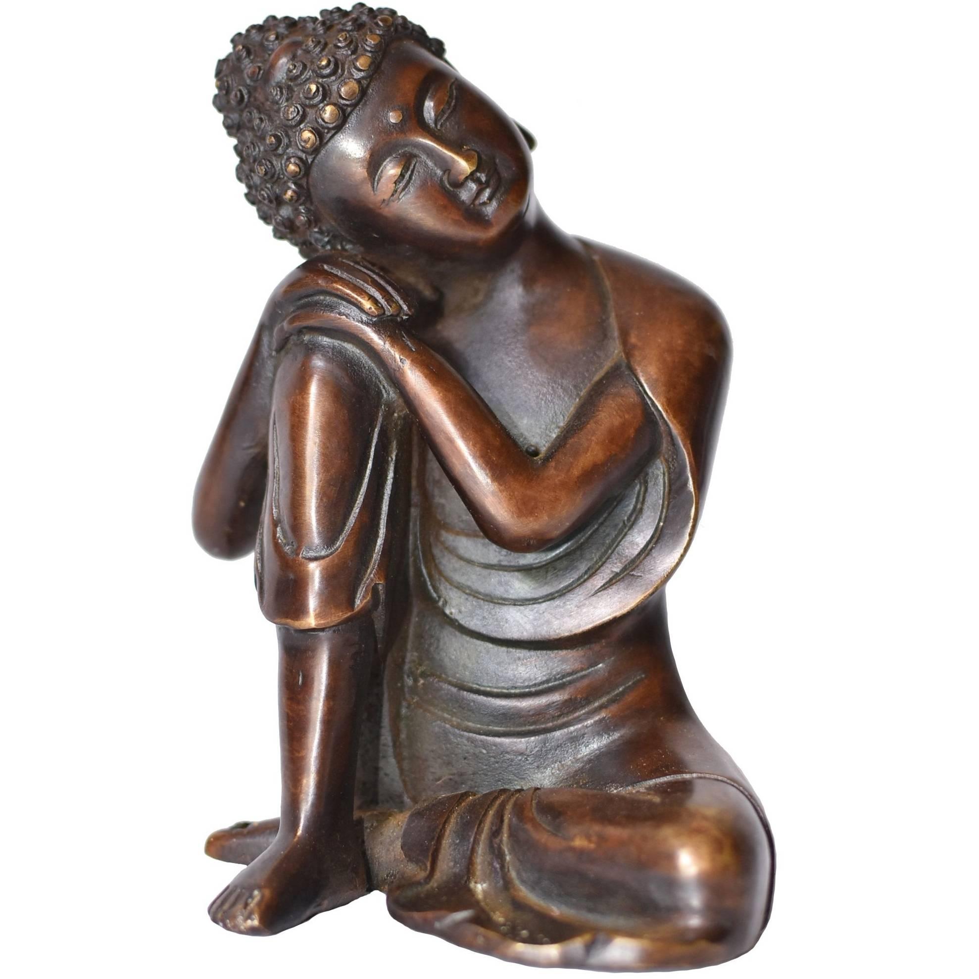 Bronze Buddha Statue, a Thinking Buddha