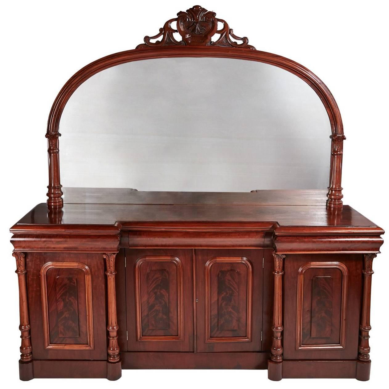Fantastic Quality Large Victorian Four-Door Sideboard For Sale