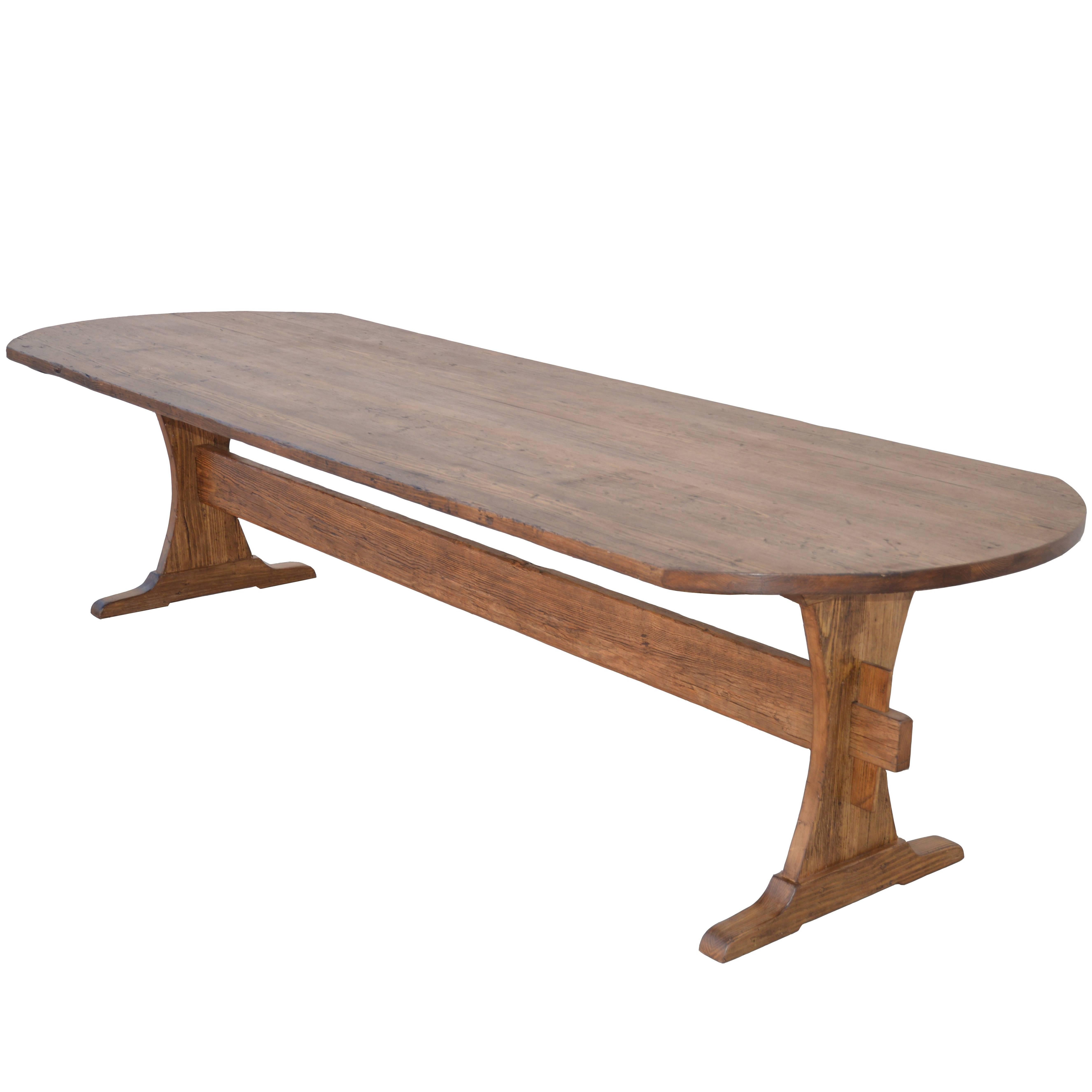 Custom Farm Table in Reclaimed Heart-Pine, Built to Order