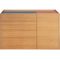 Used "Brown" Pc/Laptop Unit Cabinet or Desk Designed by Stephane Lebrun for Dessie'