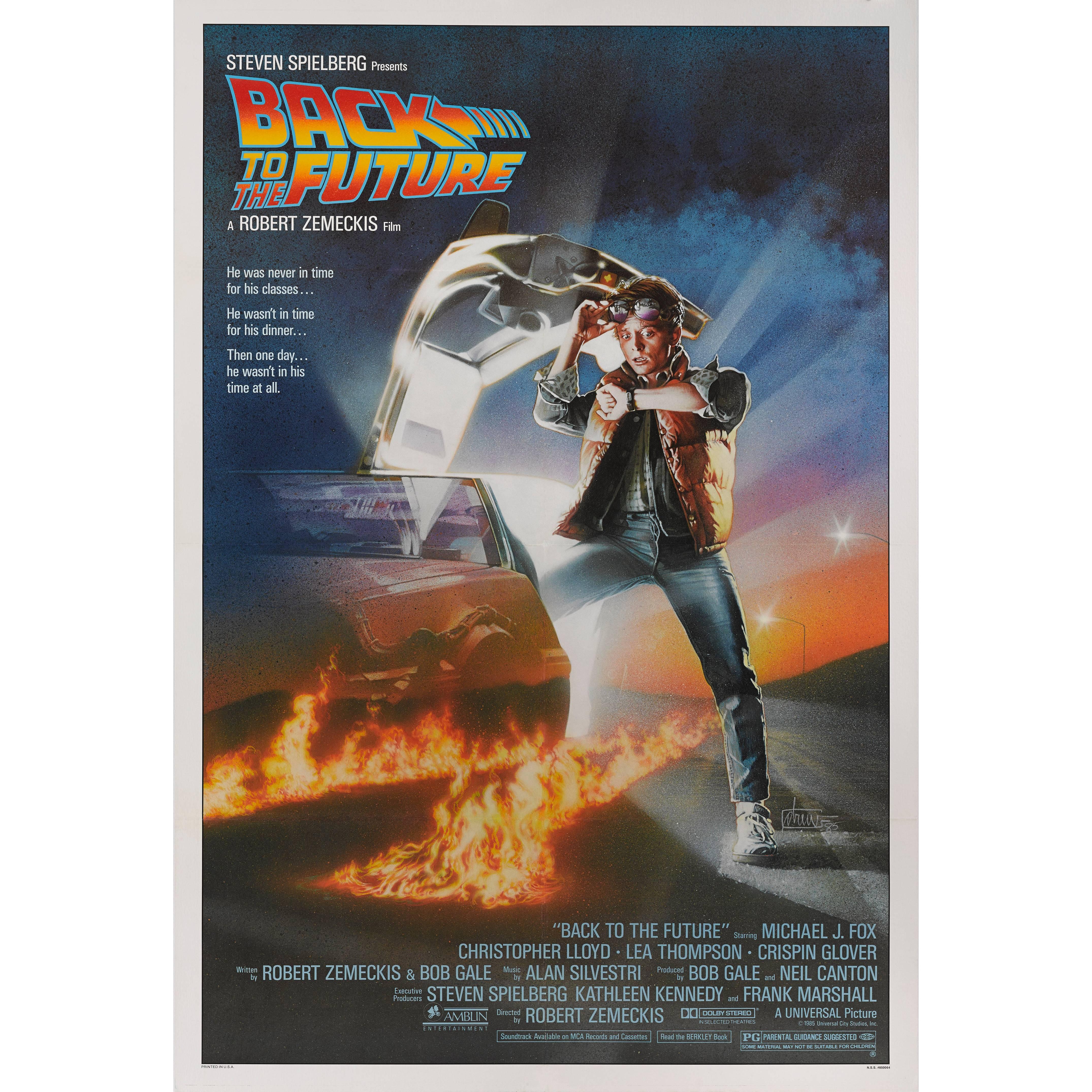 "Back to the Future, " Original US Movie Poster