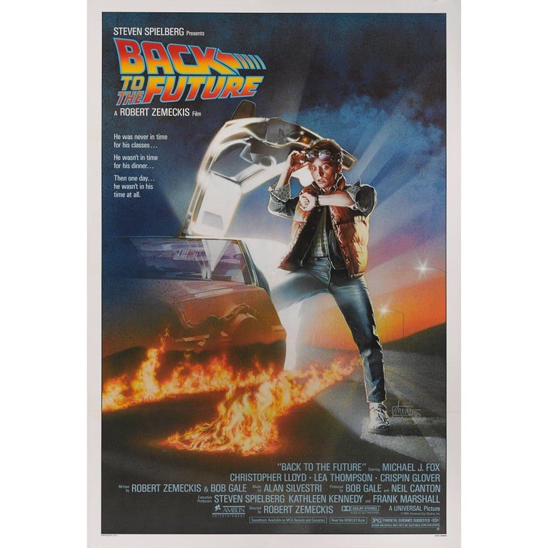 "Back to the Future," Original US Movie Poster at 1stDibs