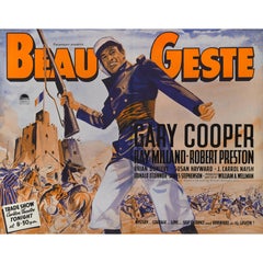 Vintage “Beau Geste” Original British Trade Advertisement Poster