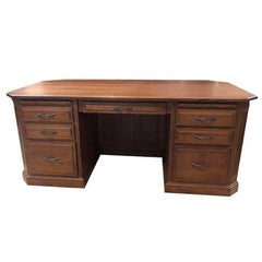 Solid Quarter Sawn Oak Executive Amish Made Desk
