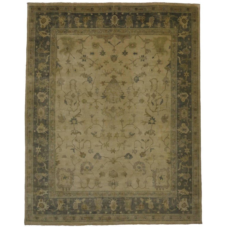 New Contemporary Oushak Oversized Rug With Transitional Style For New Contemporary Oushak Oversized Rug