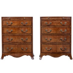 Pair of 20th Century Mahogany Bedside Chest of Drawers