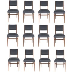 Set of 12 Maze Walnut Dining Chairs