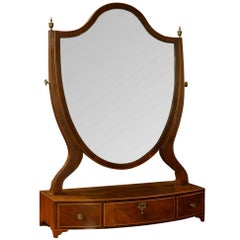 George III Mahogany Dressing Table Mirror