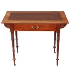 Antique Late Victorian circa 1900 Mahogany Desk or Writing Table