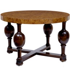 Art Deco Burr Elm Coffee Table