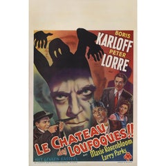 Vintage The Boogie Man Will Get You / Le Chateu Des Loufoques Belgian Movie Poster