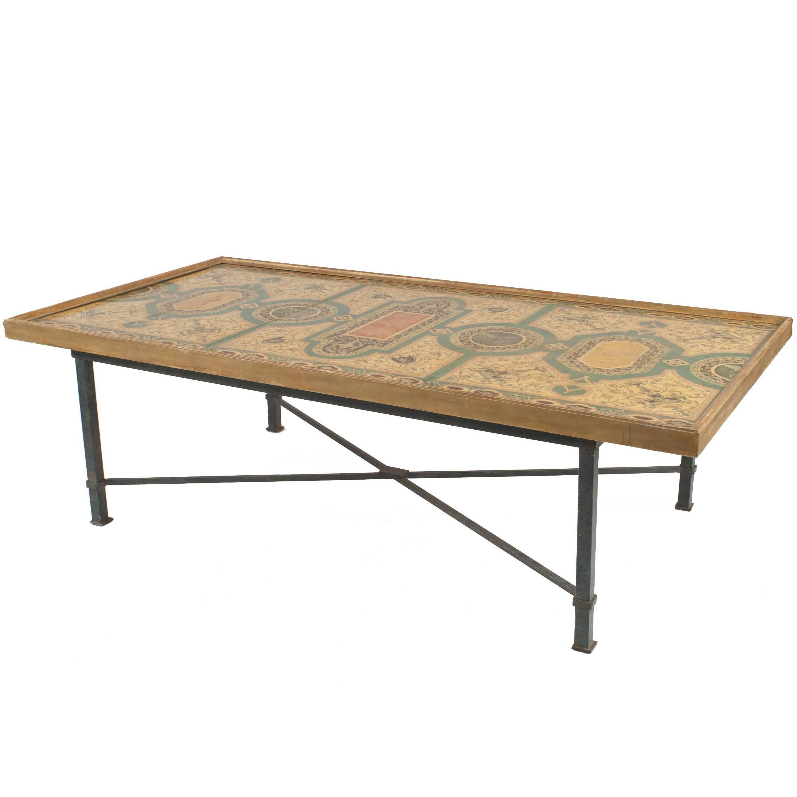 Table basse italienne néoclassique romaine italienne en vente