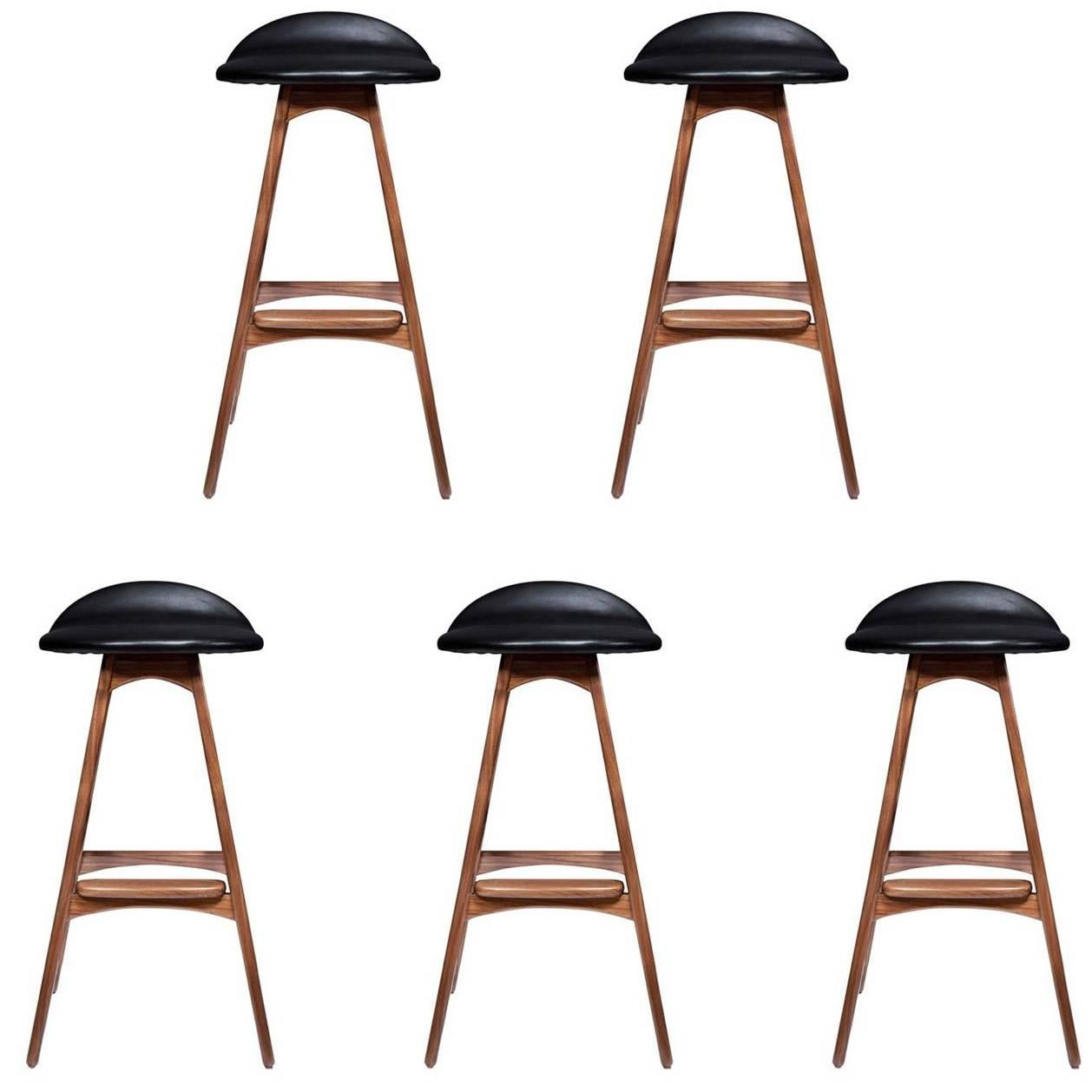 Set of Five Boyd Counter Stools For Sale