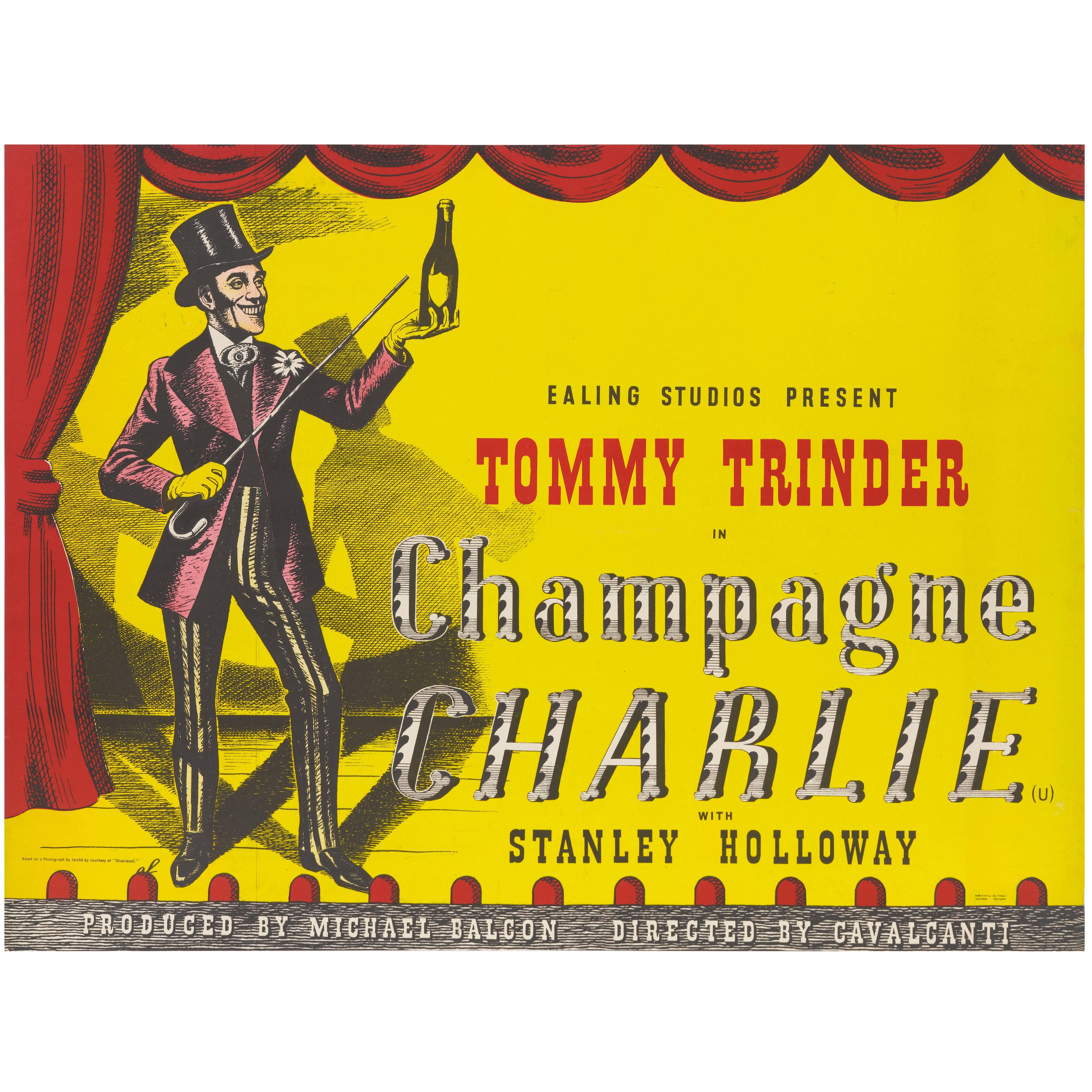 "Champagne Charlie" Original British Movie Poster