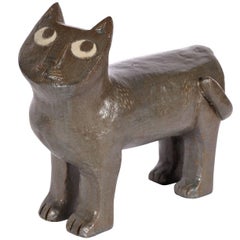 Vintage Gloria Maliarik Midcentury Art Pottery Cat