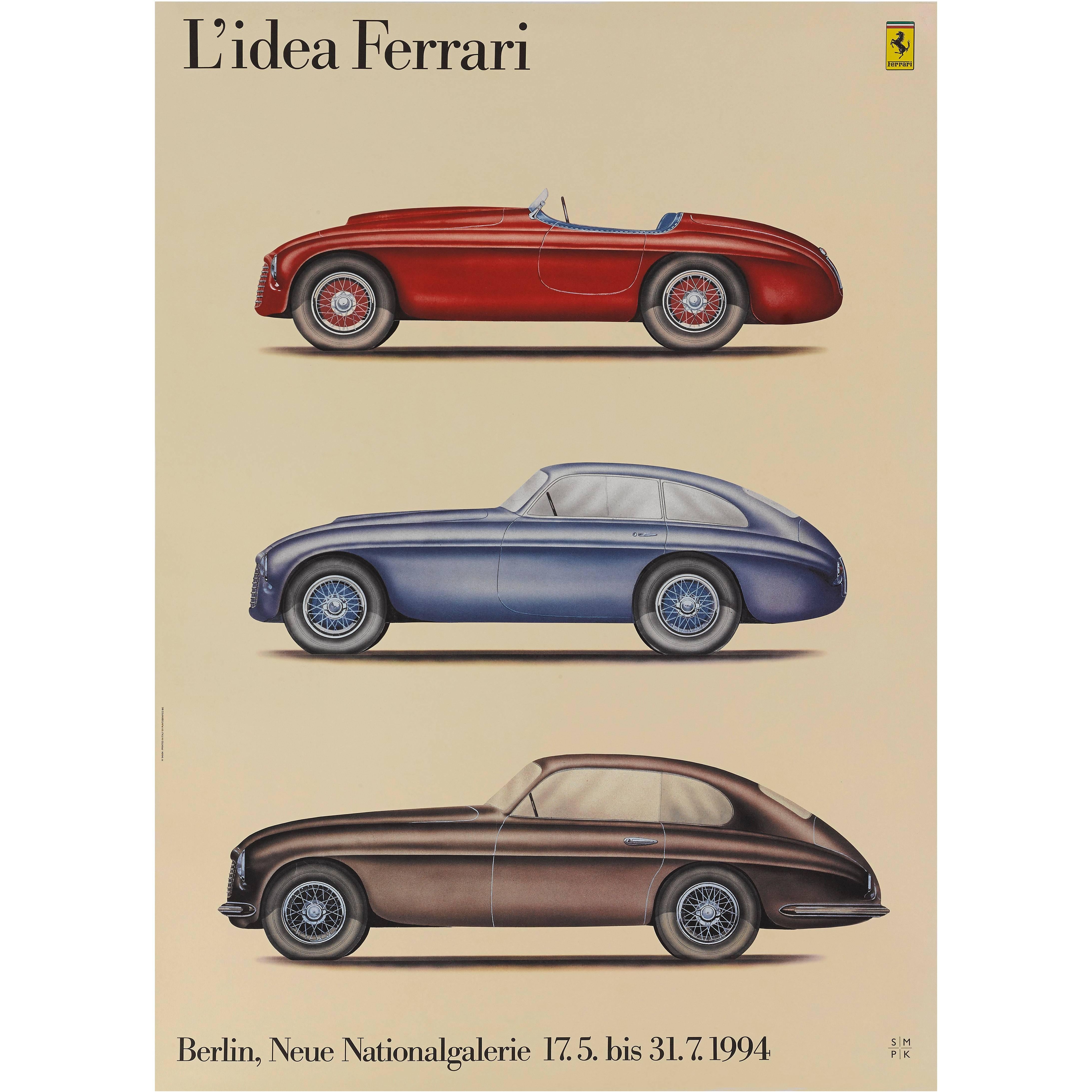 "L'idea Ferrari" Italian Poster