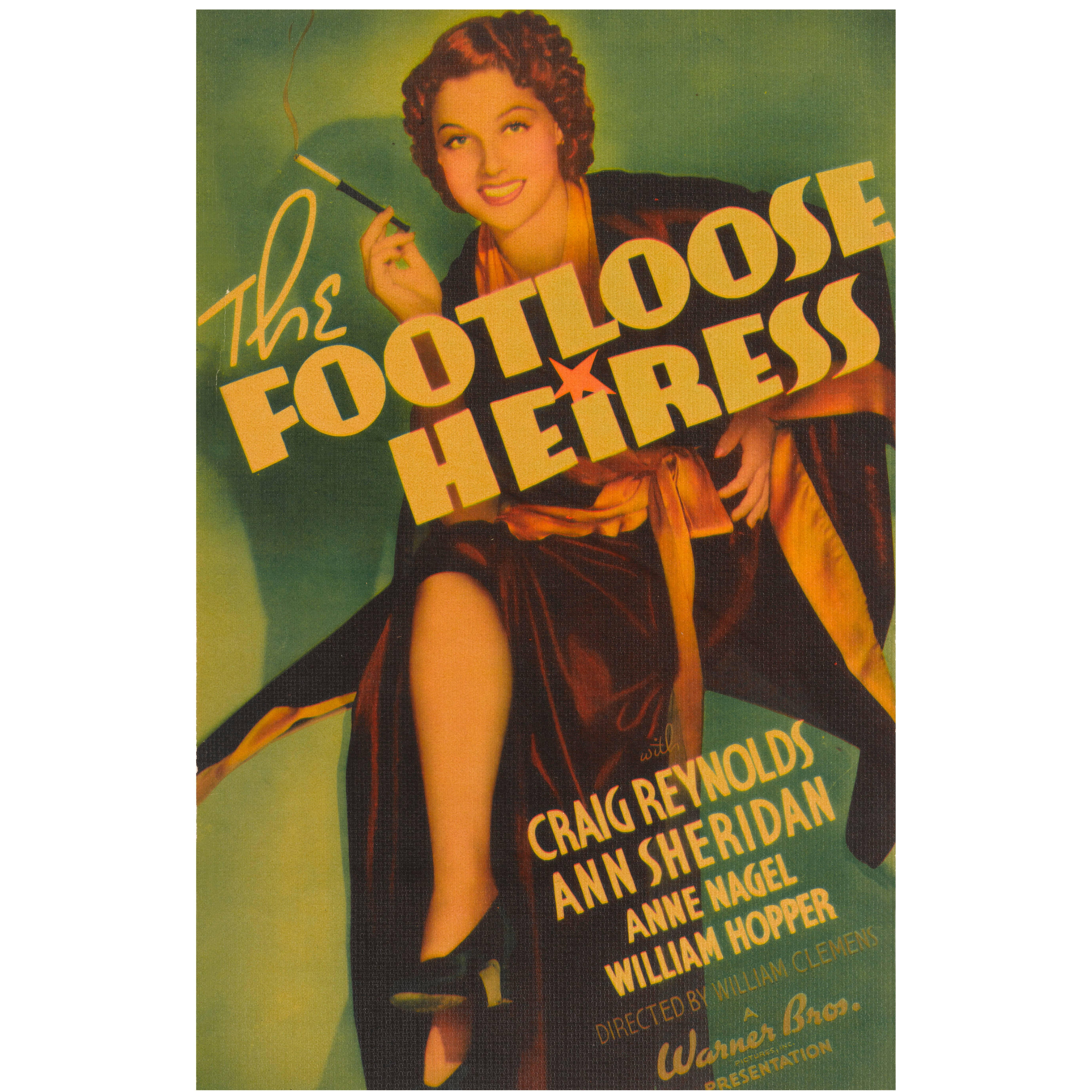 "The Footloose Heiress" Original US Movie Poster