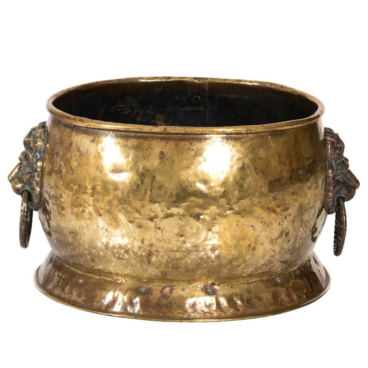 18th Century Brass Wine Cooler For Sale