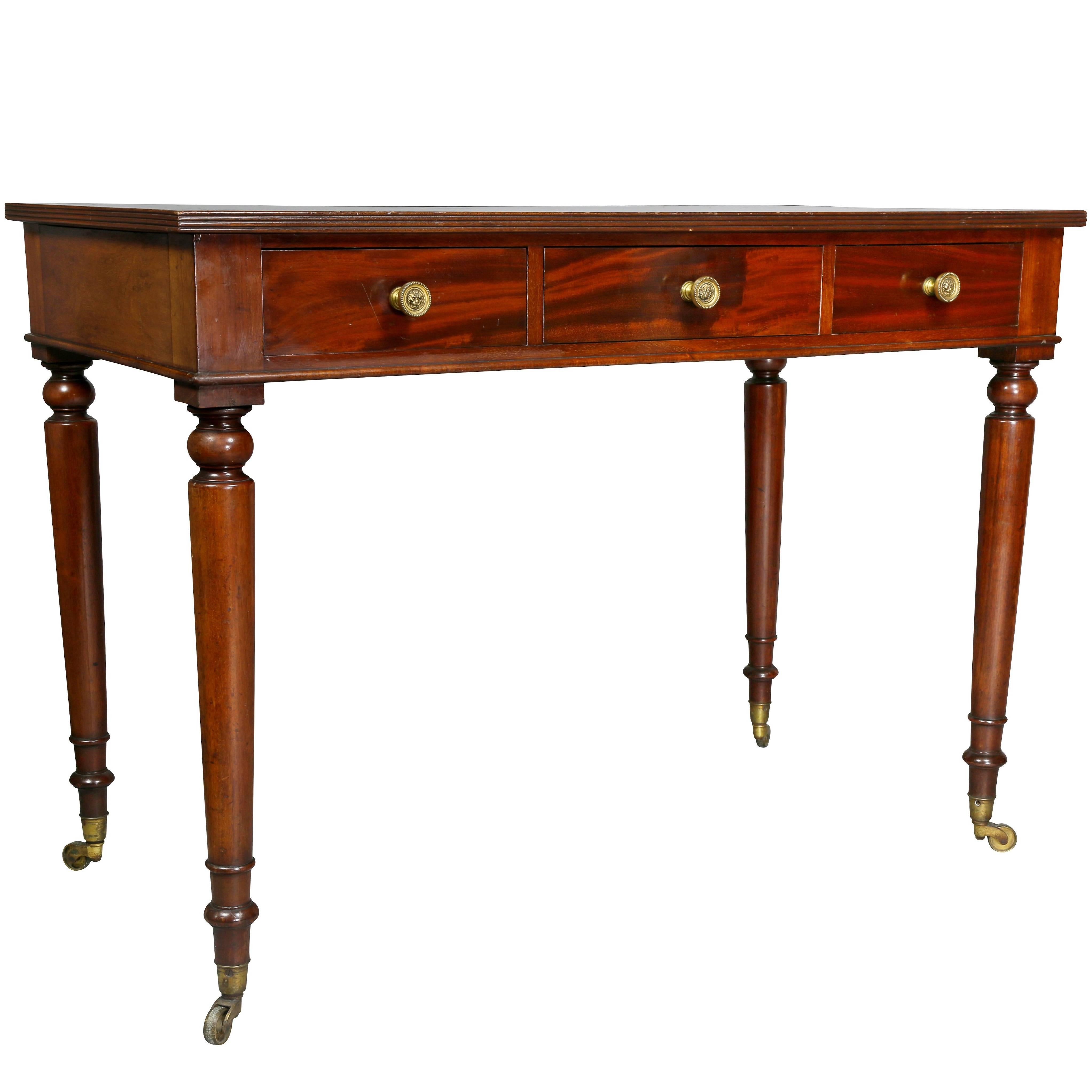 Royal Early Victorian Mahogany Writing Table from Windsor Castle