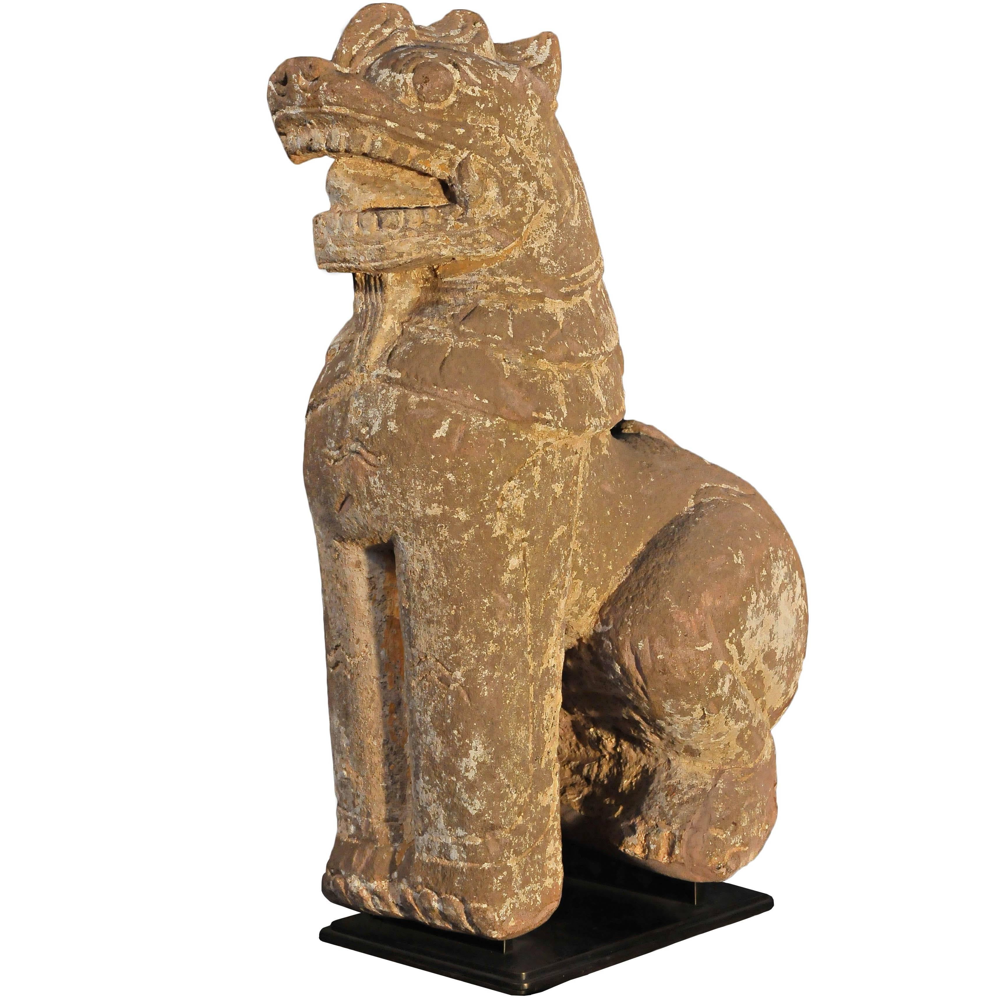 Late 14th Century, Stone Lion, Pagan Period, Art of Burma