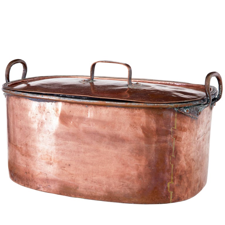Two 19th Century Copper Cooking Pots For Sale at 1stdibs