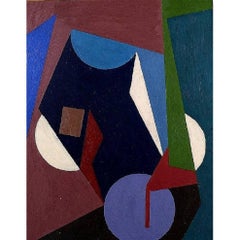 Poul Esting 'Composition', Listed Danish Artist, 1977