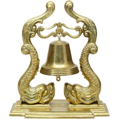 19th Century Victorian Brass Decorative Dinner Bell