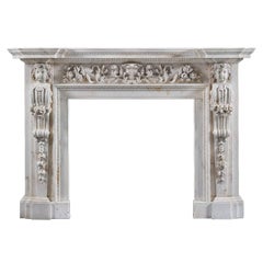 Magnificent Used George II Palladian Fireplace Mantle