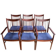 Set of Six Arne Vodder Model 422 Rosewood Dining Chairs for Sibast