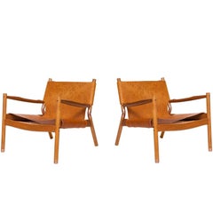 Pair of Erickson Aesthetics Teak Lounge