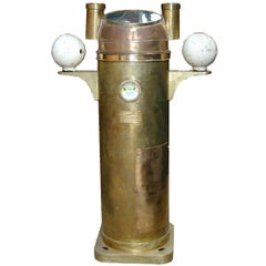 Vintage Brass Sestrel Binnacle Compass