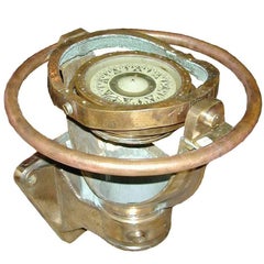 Ship Compass on Brass Stand