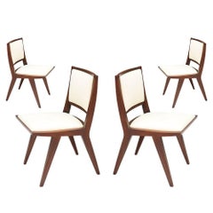 Set of Six Rare Dan Johnson Dining Chairs for Hayden Hall Furniture