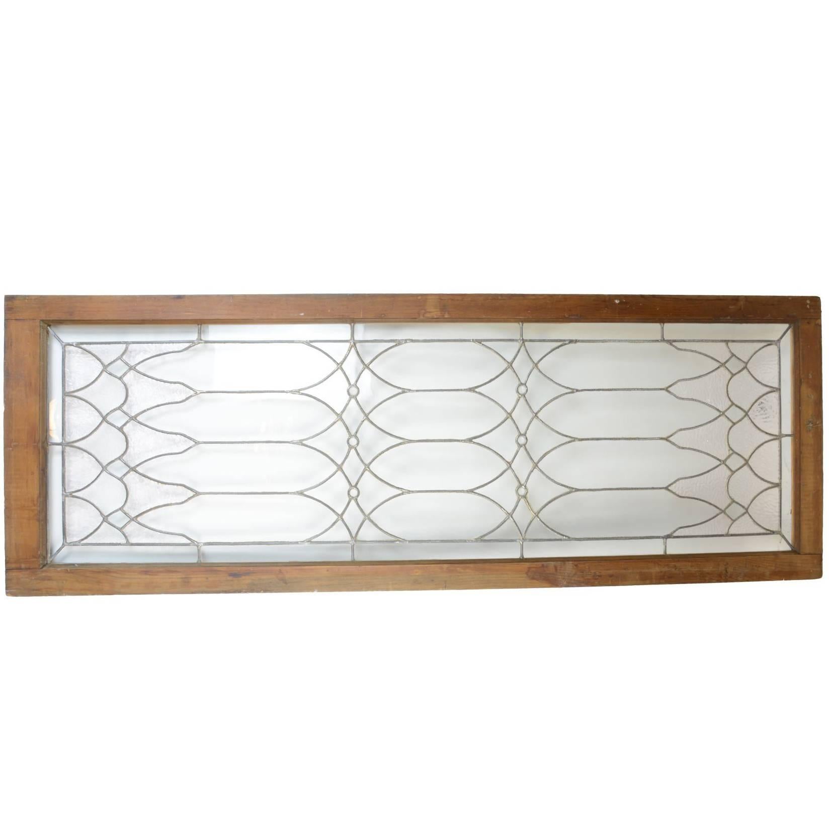 Victorian Leaded Glass Transom Window