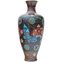 Antique 19th Century Japanese Cloisonne Vase