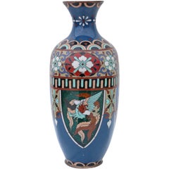 Antique Early 20th Century Japanese Cloisonne Vase