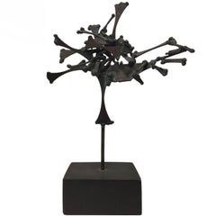"Symbol IV", 1960s Abstract Brutalist Metal Sculpture by John Risley "Symbol IV", 1960s Abstract Brutalist Metal Sculpture by John Risley