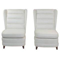 Pair of Mid-Century Modern Club Chairs Italy circa 1950