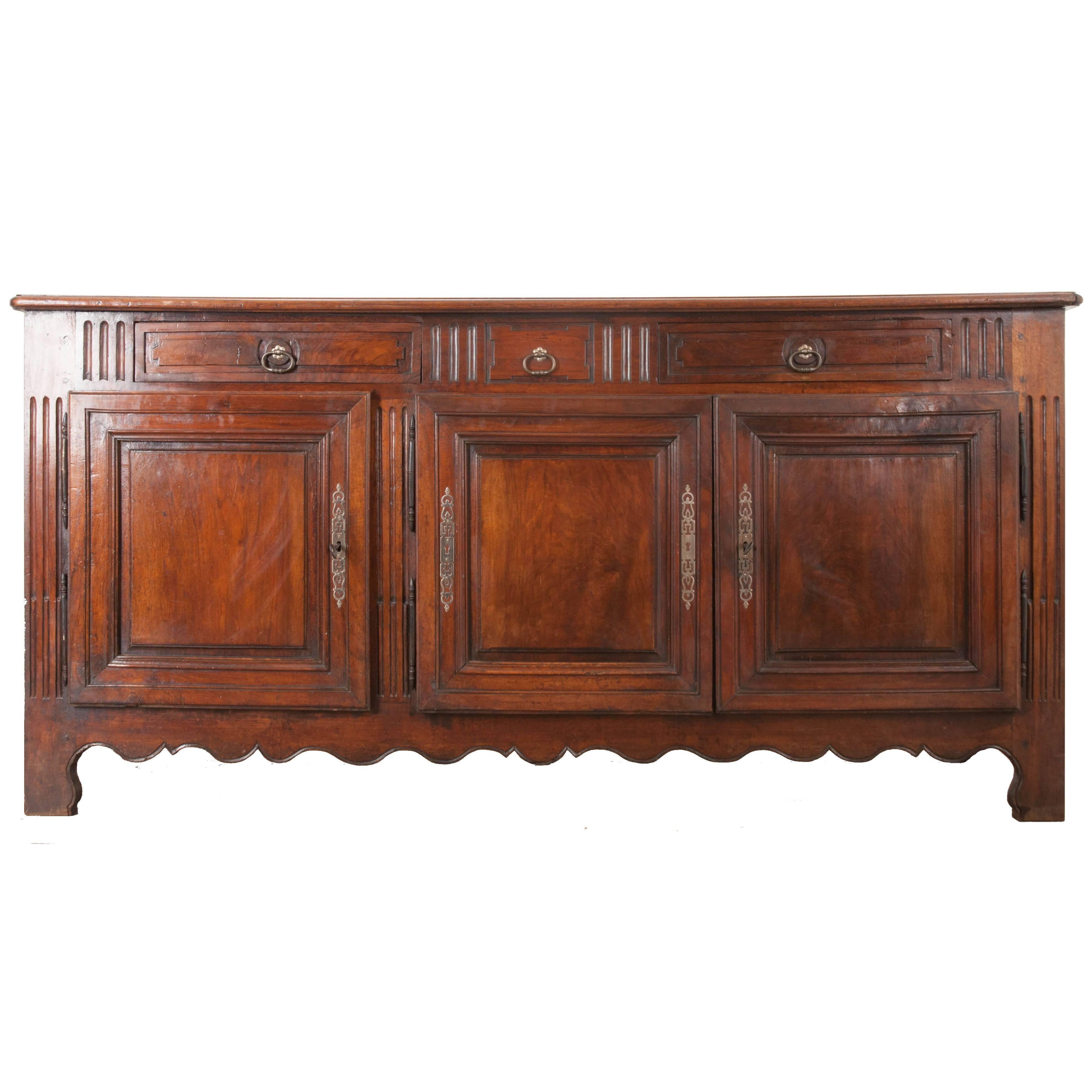 French 19th Century Transitional Walnut Enfilade