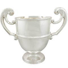 Victorian 1890s Sterling Silver Presentation Champagne Cup