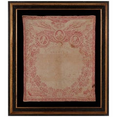 Exceptional 1821 Printing of the Declaration of Independence on Cloth