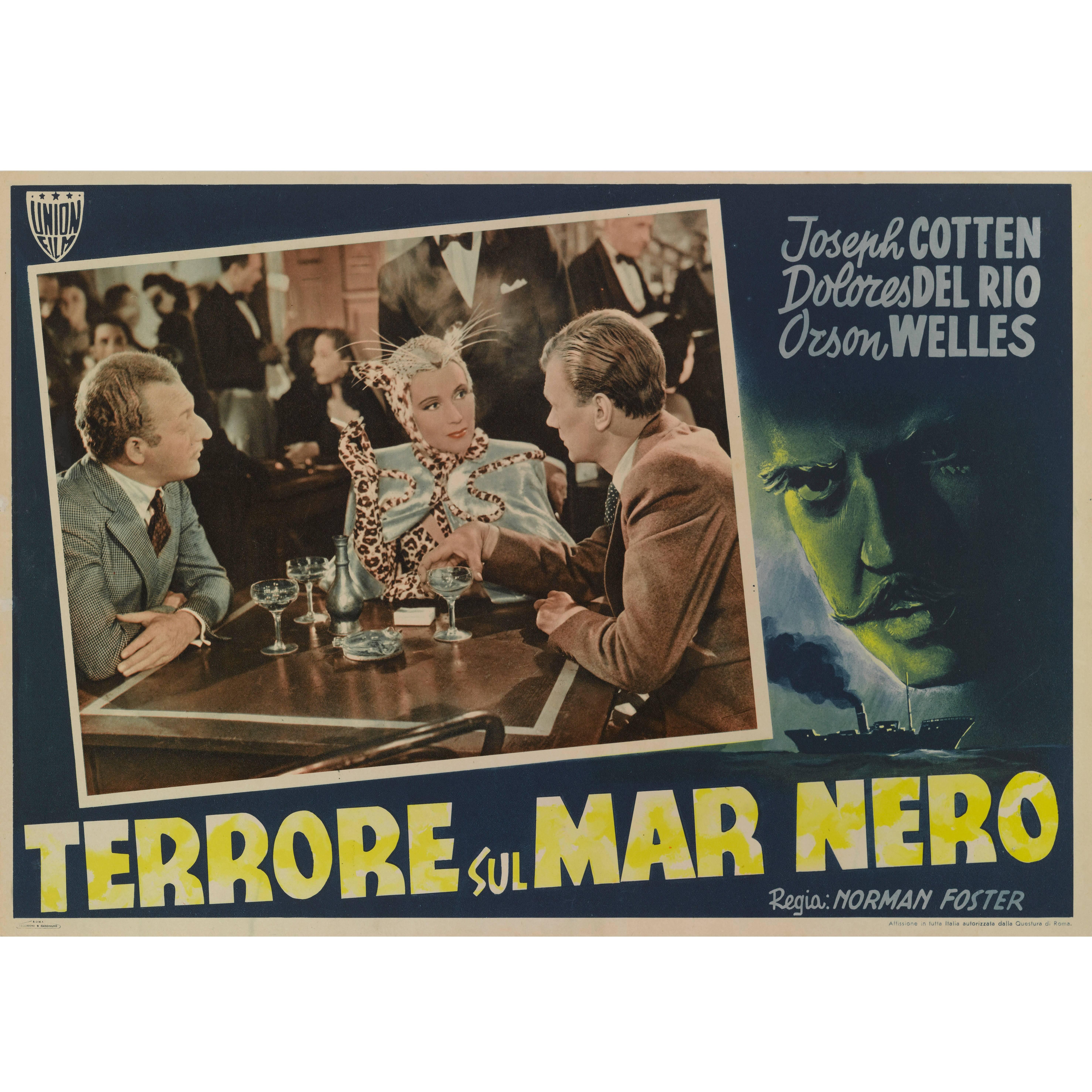 Voyage au pays de la peur, Terrore Sul Mar Nero, affiche d'origine du film italien