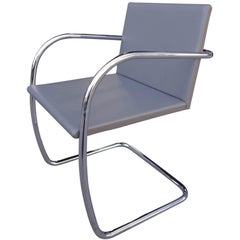 Midcentury Brno Chair in Leather by Mies van der Rohe for Knoll