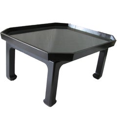 Peter Marino Black Lacquer Coffee Table