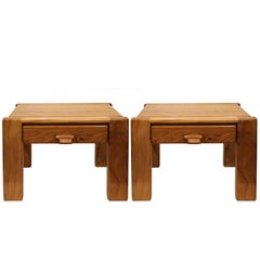 Pair of Side Tables by Pierre Chapo, circa 1960